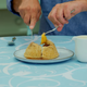 The judges’ example Sussex pond pudding, The Great British Baking Show